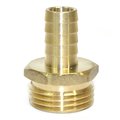 Interstate Pneumatics 3/4 Inch GHT Male x 1/2 Inch Barb Hose Fitting, PK 6 FGM308-D6